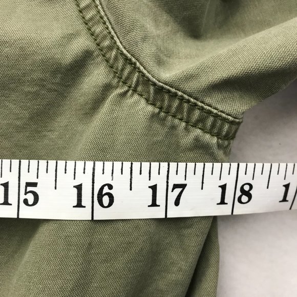 MADEWELL Jacket Anorak Pockets Cotton Safari Shacket Women S Green NEW - Picture 5 of 9